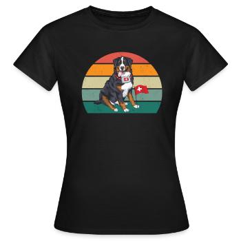 Suisse Suisse Suisse Suisse Montagne Suisse Suisse - T-shirt Femme - noir - Devant - AI Model Female 172 dark (172cm)