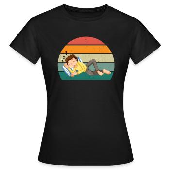 Snorer Snorer Tractor Motor Snoring - Women's T-Shirt - black - Front - AI Model Female 172 dark (172cm)
