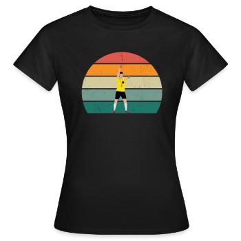 Arbitre Carton jaune Carton rouge Schiri - T-shirt Femme - noir - Devant - AI Model Female 172 dark (172cm)