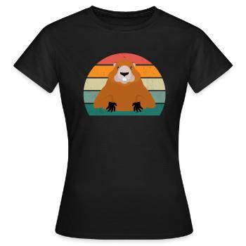 Rongeurs Rongeurs Hamster Rat Souris Écureuil - T-shirt Femme - noir - Devant - AI Model Female 172 dark (172cm)