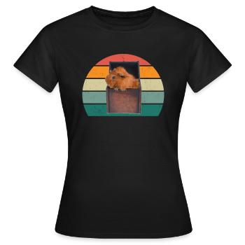 Guinea pig guinea pig mom guinea pig - Women's T-Shirt - black - Front - AI Model Female 172 dark (172cm)