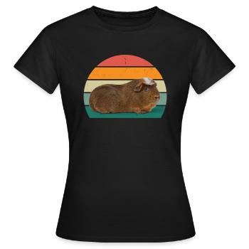 Guinea pig guinea pig mom guinea pig - Women's T-Shirt - black - Front - AI Model Female 172 dark (172cm)