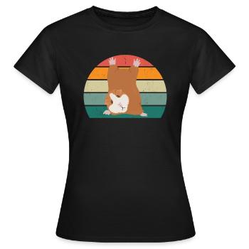 Guinea pig guinea pig mom guinea pig - Women's T-Shirt - black - Front - AI Model Female 172 dark (172cm)