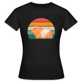 Guinea pig guinea pig mom guinea pig - Women's T-Shirt - black - Front - AI Model Female 172 dark (172cm)