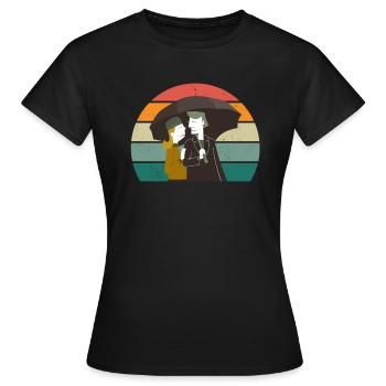 Marriage Marriage Boyfriend Girlfriend Marriage Love - Women's T-Shirt - black - Front - AI Model Female 172 dark (172cm)