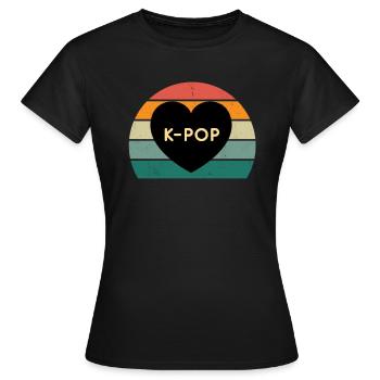 Musik Japan K-Popper K-Popperin Musiker K-Pop - Frauen T-Shirt - Schwarz - Vorne - AI Model Female 172 dark (172cm)