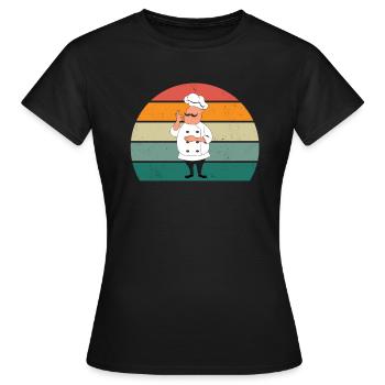 Kocher Chef Chef Cuisine Restaurant Bar Bistro - T-shirt Femme - noir - Devant - AI Model Female 172 dark (172cm)