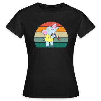 Joueur de clarinette Baladeur de clarinette Baladiseur - T-shirt Femme - noir - Devant - AI Model Female 172 dark (172cm)