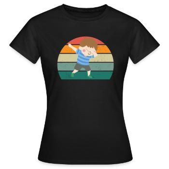 Enfants Jardin d’enfants Jouer Jeunes filles Enfant - T-shirt Femme - noir - Devant - AI Model Female 172 dark (172cm)