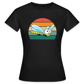 Insecte rampant mouches ailes fourmis insectes - T-shirt Femme - noir - Devant - AI Model Female 172 dark (172cm)