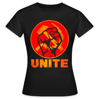 Kummunism & Soviet Union - Women's T-Shirt - black - Front - AI Model Female 172 dark (172cm)