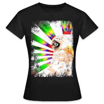 Moin Seagull Capitaine | Idée cadeau Colorée - T-shirt Femme - noir - Devant - AI Model Female 172 dark (172cm)