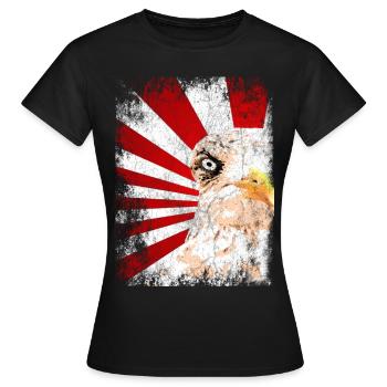 Evil Seagull Harbour Eagle - Women's T-Shirt - black - Front - AI Model Female 172 dark (172cm)