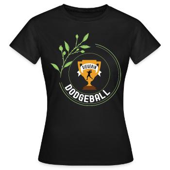 Dodgeball Siegerin Gewinnerin Turnier Spielerin - Frauen T-Shirt - Schwarz - Vorne - AI Model Female 172 dark (172cm)