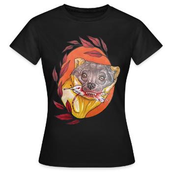 Martre Breakfast - T-shirt Femme - noir - Devant - AI Model Female 172 dark (172cm)