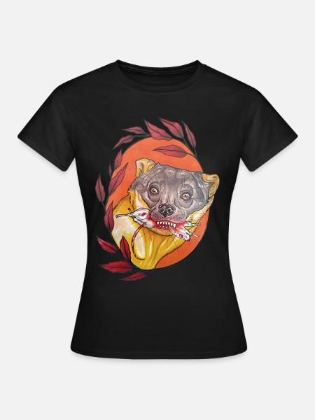Marder Frühstück - Frauen T-Shirt - Schwarz