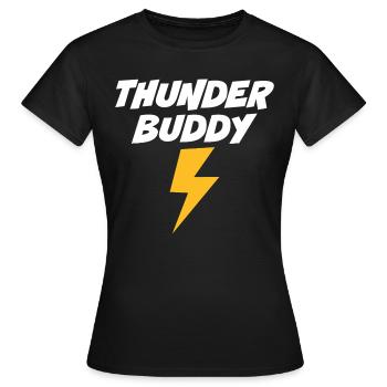 Thunder Buddy - Women's T-Shirt - black - Front - AI Model Female 172 dark (172cm)