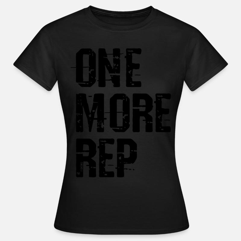 One More Rep Vektor - Frauen T-Shirt - Schwarz