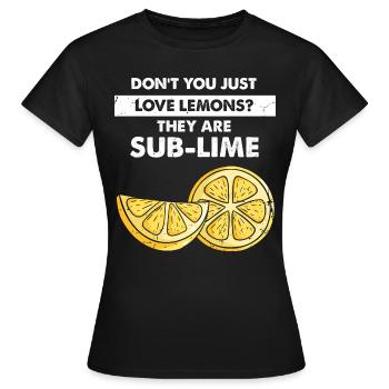 Limonade Limonade Limonade Limonade Stand Design - T-shirt Femme - noir - Devant - AI Model Female 172 dark (172cm)