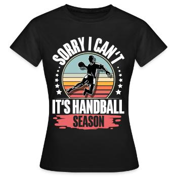 Handball Handballer - Frauen T-Shirt - Schwarz - Vorne - AI Model Female 172 dark (172cm)