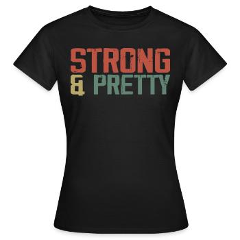 Starkes und ziemlich lustiges Strongman Gym Workout - Frauen T-Shirt - Schwarz - Vorne - AI Model Female 172 dark (172cm)