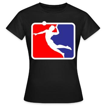 Volleyball Beachvolleyball | Farben änderbar - Frauen T-Shirt - Schwarz - Vorne - AI Model Female 172 dark (172cm)