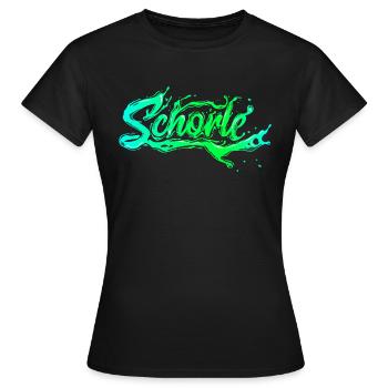 Schorle - Frauen T-Shirt - Schwarz - Vorne - AI Model Female 172 dark (172cm)
