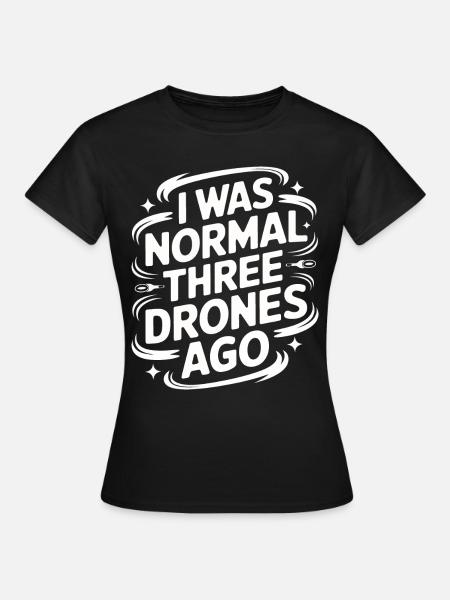 Dronen Pilot Quadrocopter Drone - Frauen T-Shirt - Schwarz