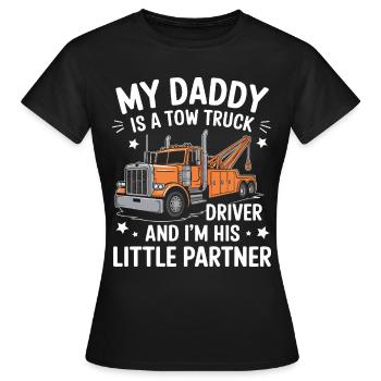Abschleppwagen Truck Abschlepper - Frauen T-Shirt - Schwarz - Vorne - AI Model Female 172 dark (172cm)