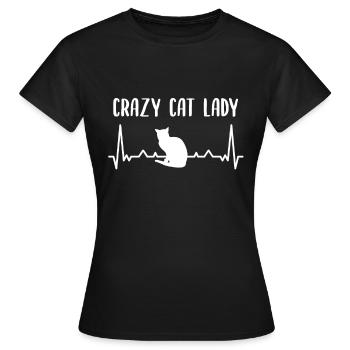 Crazy Cat Lady - Cats - Women's T-Shirt - black - Front - AI Model Female 172 dark (172cm)