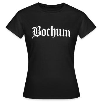 Bochum - Bochumer Ruhrpott Heimatstadt Stadt - Frauen T-Shirt - Schwarz - Vorne - AI Model Female 172 dark (172cm)