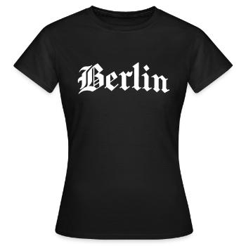 Berlin - capitale de Berlin - T-shirt Femme - noir - Devant - AI Model Female 172 dark (172cm)