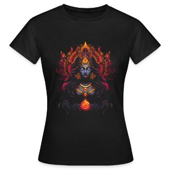 Hindouisme Méditation Hindou - T-shirt Femme - noir - Devant - AI Model Female 172 dark (172cm)