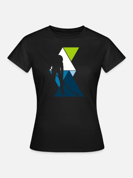 Floorball - Frauen T-Shirt - Schwarz