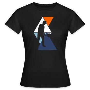 raquette de tennis - T-shirt Femme - noir - Devant - AI Model Female 172 dark (172cm)