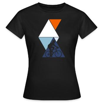 cyclisme - T-shirt Femme - noir - Devant - AI Model Female 172 dark (172cm)