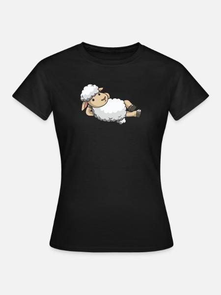 Schaf Schäfer Schafkostüm Schafe Wolle Geschenk - Frauen T-Shirt - Schwarz