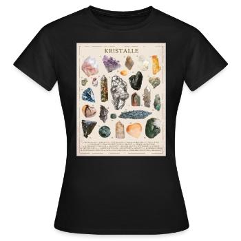 Tafel der Kristalle - Frauen T-Shirt - Schwarz - Vorne - AI Model Female 172 dark (172cm)