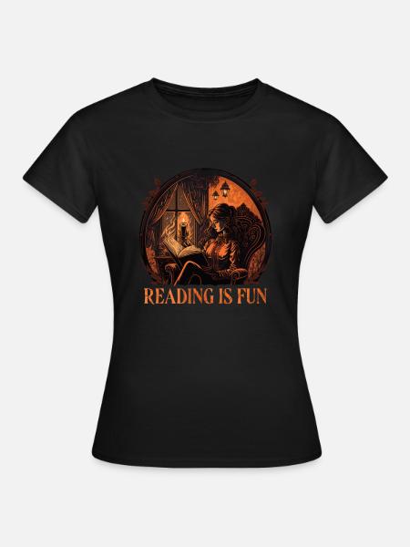 La lecture est amusante gothique - T-shirt Femme - noir