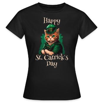 Bonne Saint-Patrick Patty - T-shirt Femme - noir - Devant - AI Model Female 172 dark (172cm)