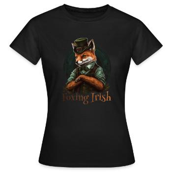 Foxing Irish St. Patty Day - Frauen T-Shirt - Schwarz - Vorne - AI Model Female 172 dark (172cm)