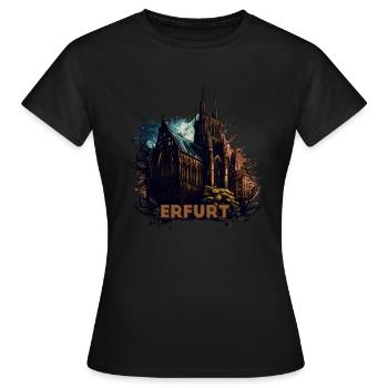 Erfurt - T-shirt Femme - noir - Devant - AI Model Female 172 dark (172cm)