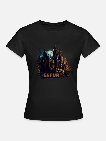 Erfurt - Frauen T-Shirt - Schwarz