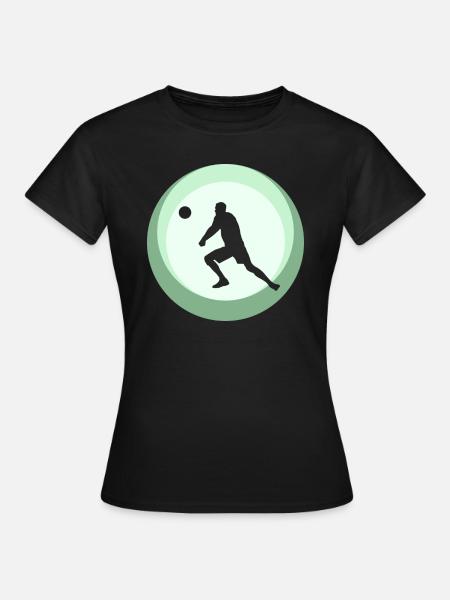 Baggern Beachball - Frauen T-Shirt - Schwarz