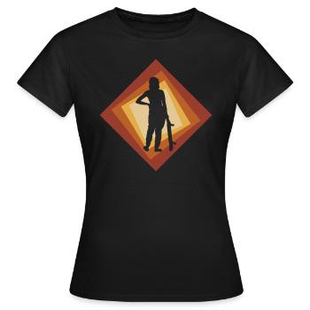 Skateboarder Skateboard Skateboard Patinage - T-shirt Femme - noir - Devant - AI Model Female 172 dark (172cm)