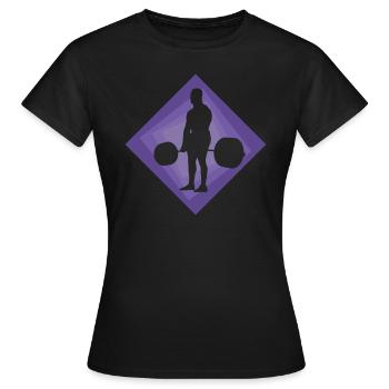 Deadlift Kraftsport Gym - Frauen T-Shirt - Schwarz - Vorne - AI Model Female 172 dark (172cm)