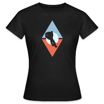 Hockey sur glace Joueurs de hockey sur glace Hockey sur glace - T-shirt Femme - noir - Devant - AI Model Female 172 dark (172cm)