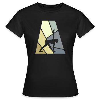 Vinyasa Yin - Women's T-Shirt - black - Front - AI Model Female 172 dark (172cm)
