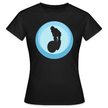 Descente de sentier - T-shirt Femme - noir - Devant - AI Model Female 172 dark (172cm)