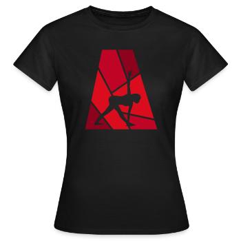 Vinyasa Barre Vinyasa - Frauen T-Shirt - Schwarz - Vorne - AI Model Female 172 dark (172cm)